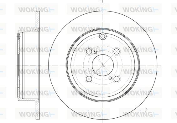 WOKING stabdžių diskas D6705.00