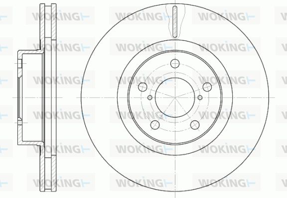 WOKING stabdžių diskas D6715.10