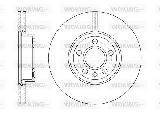 WOKING Тормозной диск D6728.10