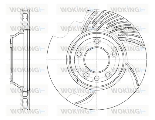 WOKING stabdžių diskas D6769.11