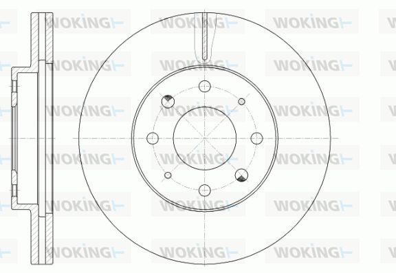 WOKING stabdžių diskas D6775.10