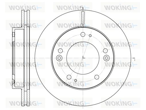 WOKING stabdžių diskas D6790.10