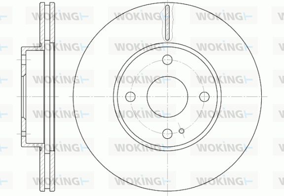 WOKING Тормозной диск D6843.10