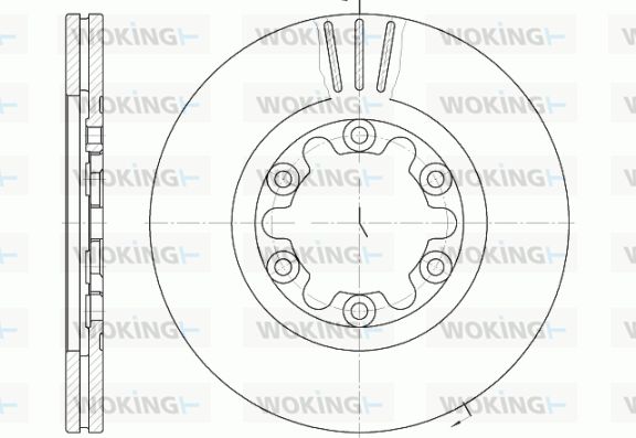 WOKING stabdžių diskas D6882.10