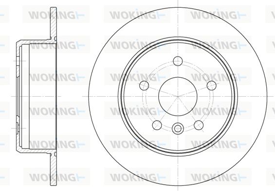 WOKING stabdžių diskas D6914.00