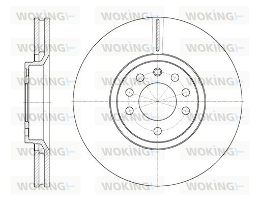 WOKING stabdžių diskas D6944.10