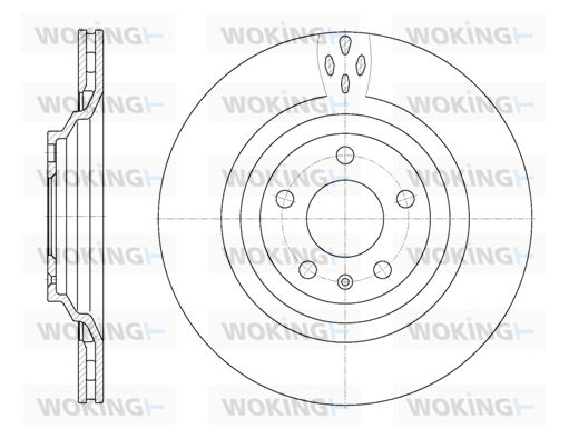 WOKING Тормозной диск D6970.10