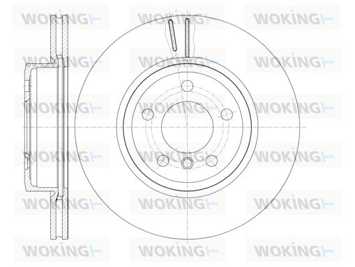 WOKING Тормозной диск D6978.10