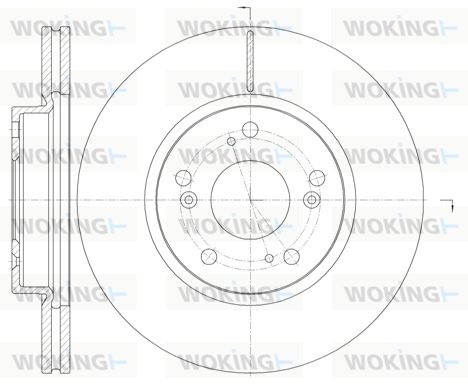 WOKING Тормозной диск D6986.10