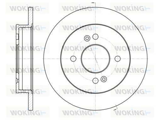 WOKING stabdžių diskas D6991.00