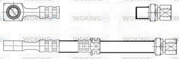 WOKING Тормозной шланг G1900.50