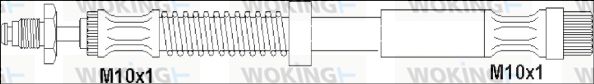 WOKING Тормозной шланг G1901.69