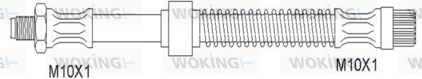 WOKING Тормозной шланг G1901.70