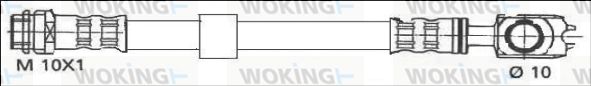 WOKING Тормозной шланг G1903.96