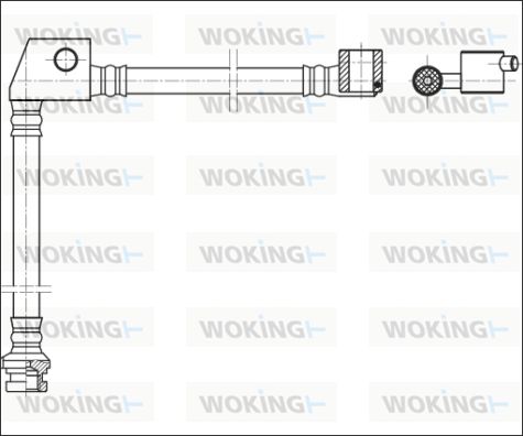 WOKING stabdžių žarnelė G1904.25