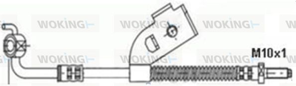 WOKING Тормозной шланг G1939.00