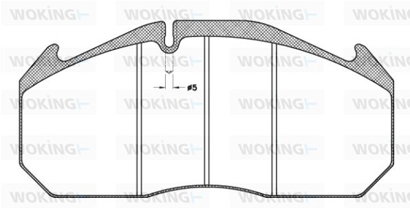 WOKING Комплект тормозных колодок, дисковый тормоз JSA 4063.11