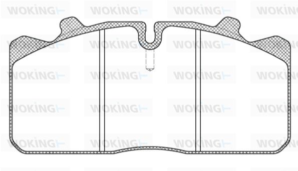 WOKING Комплект тормозных колодок, дисковый тормоз JSA 7583.10
