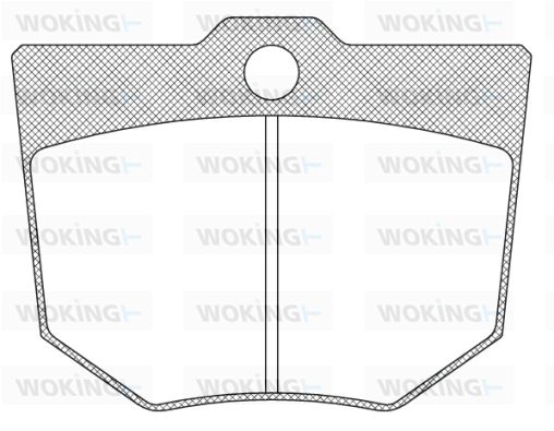 WOKING Комплект тормозных колодок, дисковый тормоз JSA 910316