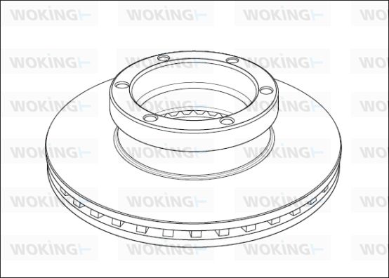 WOKING Тормозной диск NSA1004.20