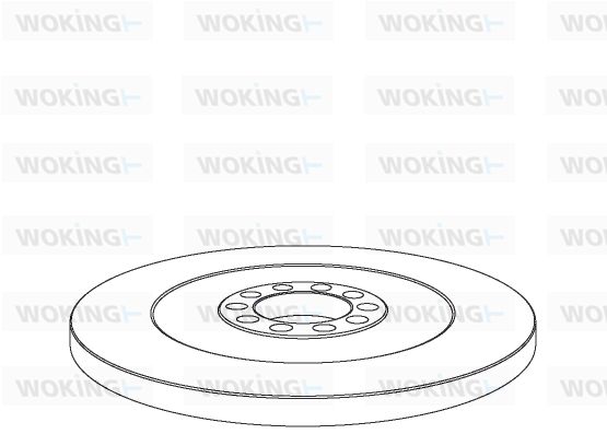 WOKING stabdžių diskas NSA1031.10