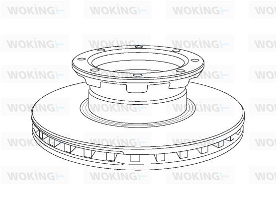 WOKING Тормозной диск NSA1057.20