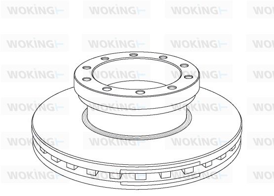 WOKING Тормозной диск NSA1070.20