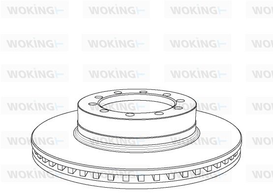 WOKING stabdžių diskas NSA1071.20