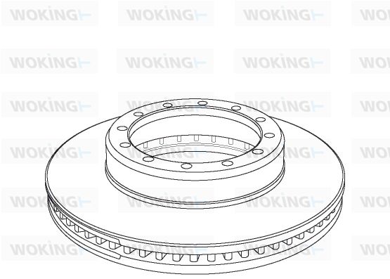 WOKING stabdžių diskas NSA1073.20