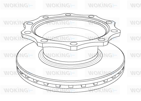 WOKING Тормозной диск NSA1078.20