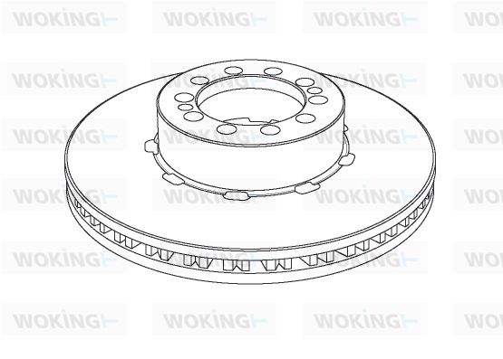 WOKING Тормозной диск NSA1126.20