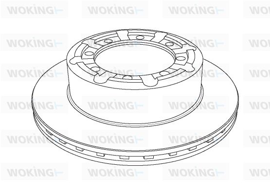 WOKING Тормозной диск NSA1140.20