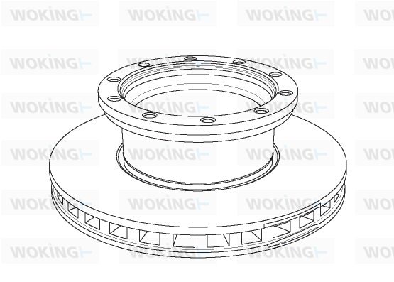 WOKING Тормозной диск NSA1144.20