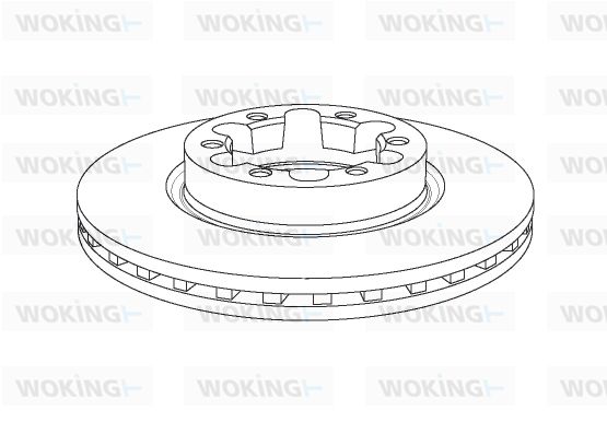 WOKING Тормозной диск NSA1145.20