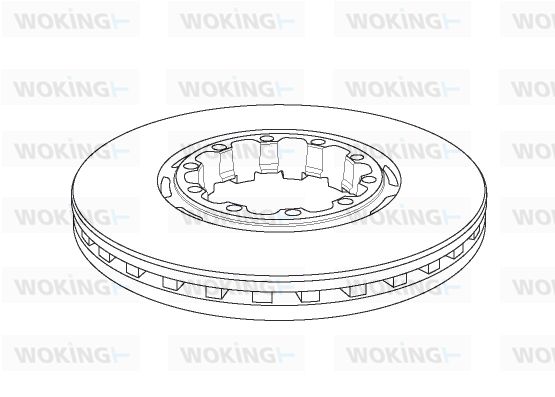 WOKING Тормозной диск NSA1153.20