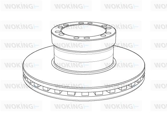 WOKING stabdžių diskas NSA1156.20