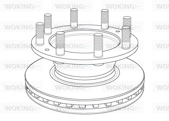 WOKING Тормозной диск NSA1162.20