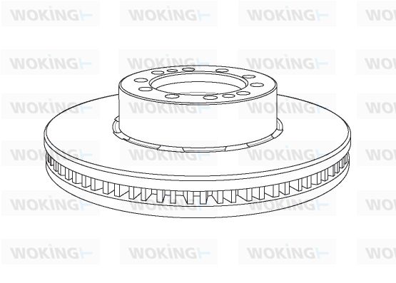 WOKING stabdžių diskas NSA1169.20