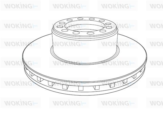 WOKING Тормозной диск NSA1186.20