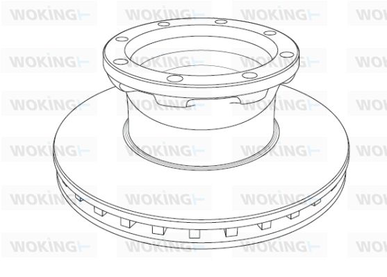 WOKING stabdžių diskas NSA1195.20
