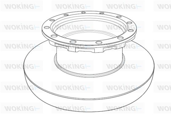 WOKING Тормозной диск NSA1196.10