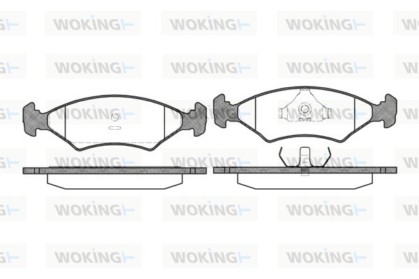 WOKING Комплект тормозных колодок, дисковый тормоз P0193.20