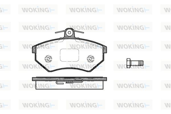 WOKING Комплект тормозных колодок, дисковый тормоз P0343.40