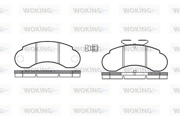 WOKING Комплект тормозных колодок, дисковый тормоз P0423.20