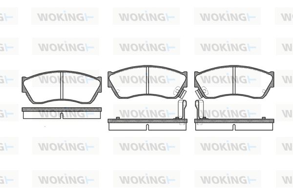 WOKING Комплект тормозных колодок, дисковый тормоз P0473.22