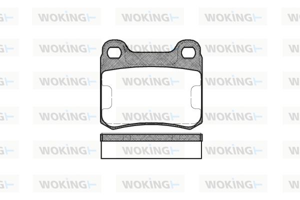 WOKING Комплект тормозных колодок, дисковый тормоз P0573.10