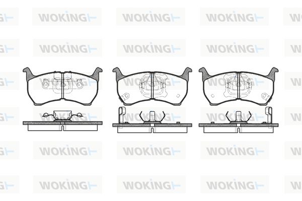 WOKING Комплект тормозных колодок, дисковый тормоз P0643.02