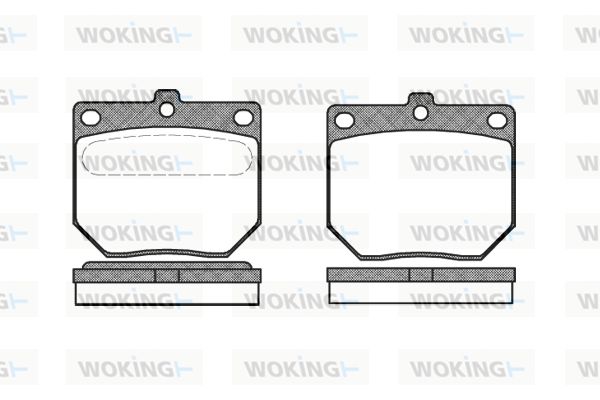 WOKING Комплект тормозных колодок, дисковый тормоз P0863.00