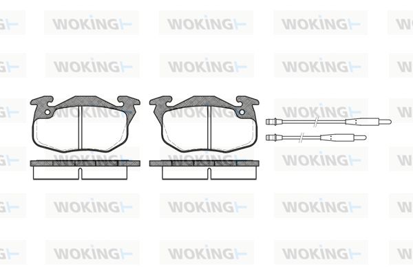 WOKING stabdžių trinkelių rinkinys, diskinis stabdys P0923.34