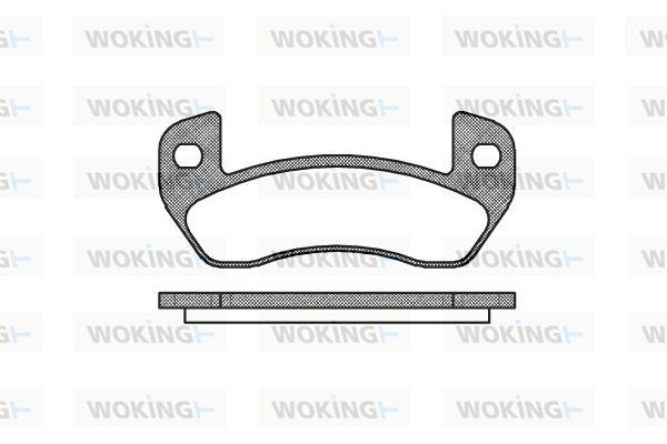 WOKING Комплект тормозных колодок, дисковый тормоз P10523.00